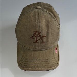 Army Green Baseball Cap by A Kurtz with Embroidered Logo